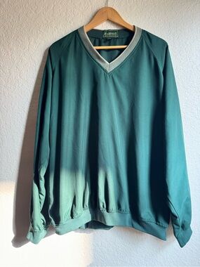 Fairway Golf Collection 
Men's V-Neck Pullover in Forest Green